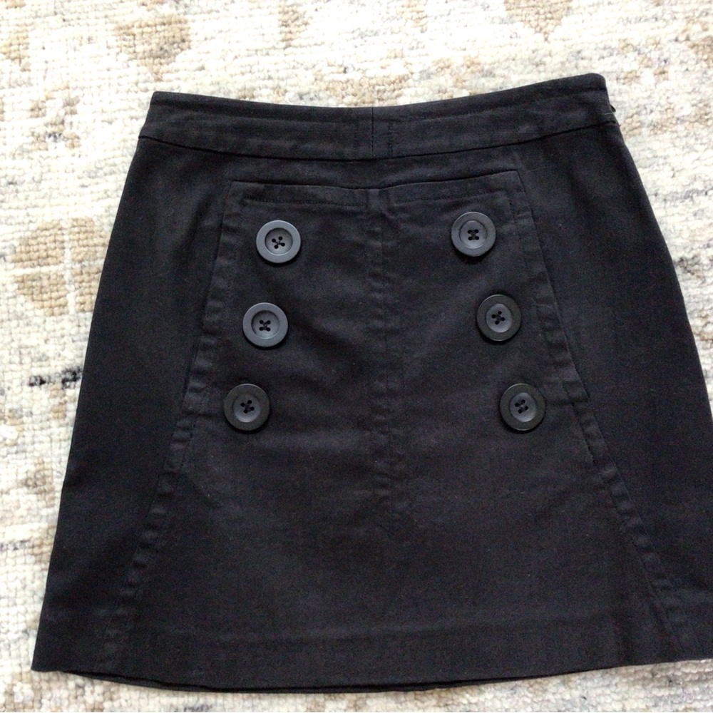 Inc International Concepts black twill skirt size 2P